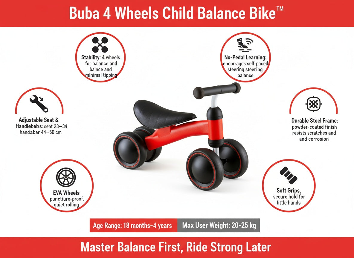Buba 4 Wheels Child Balance Bike™