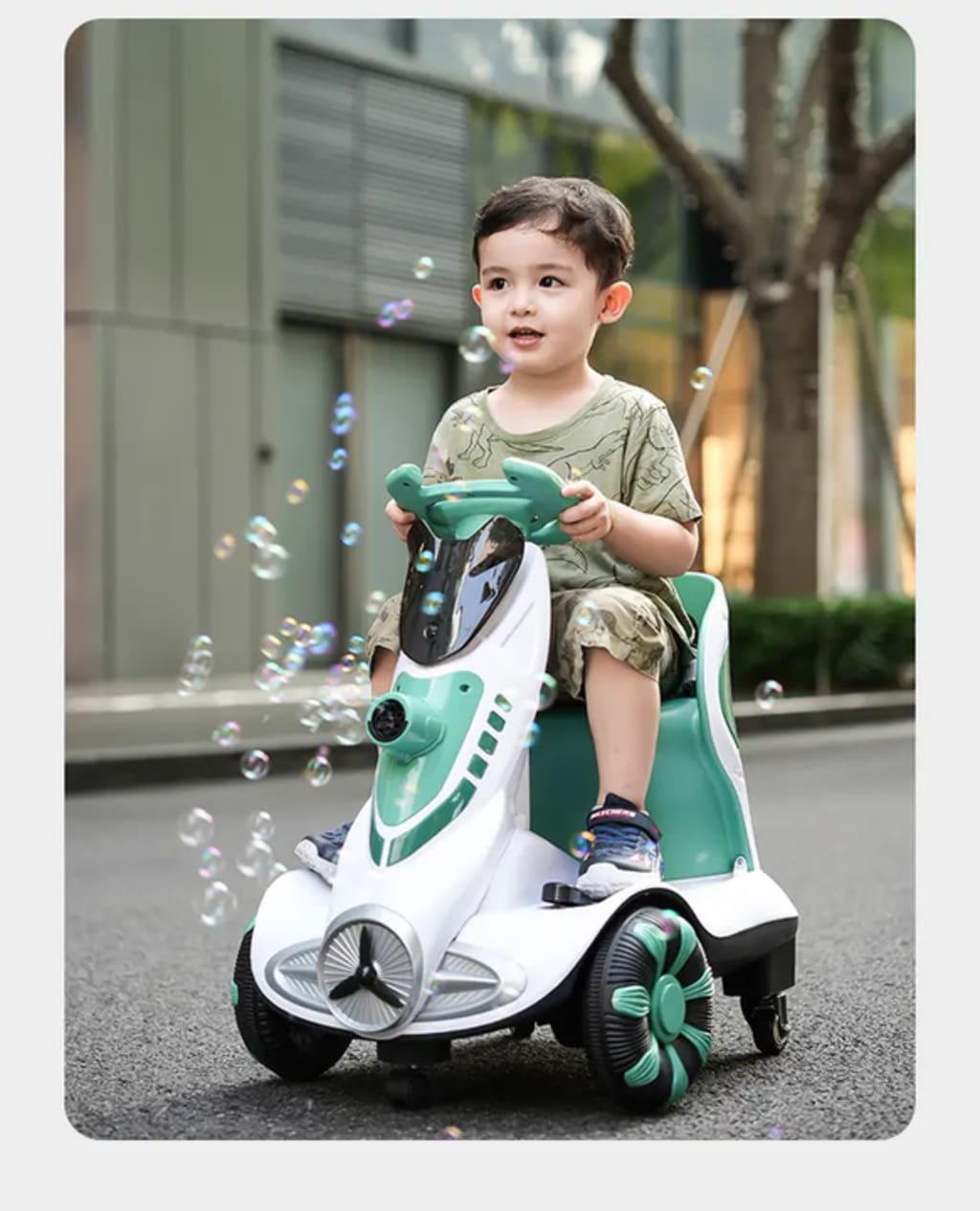 Electric bubble car