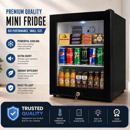 Mini Glass Door Beverage Fridge ™