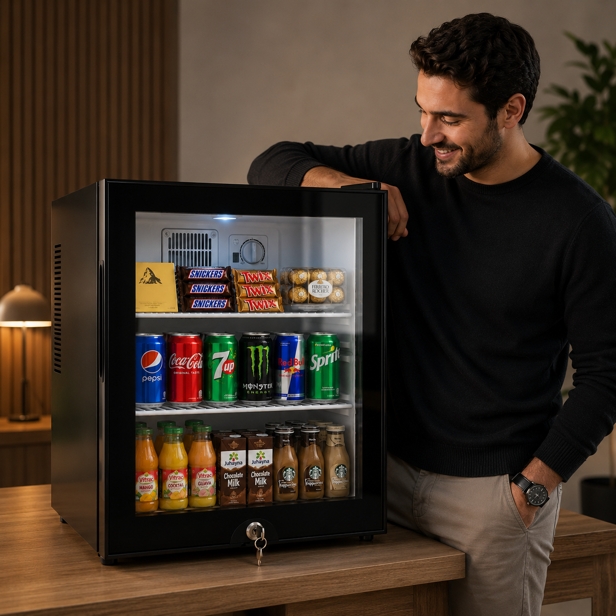 Mini Glass Door Beverage Fridge ™