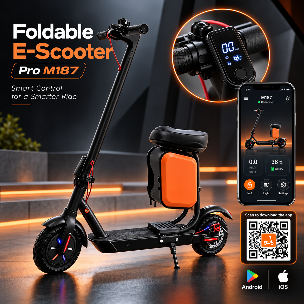 Foldable E-Scooter Pro M187